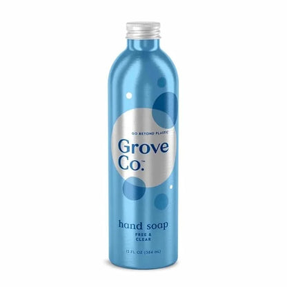 Grove Co. Gel Hand Soap (24oz) + Glass Dispenser, Lavender Blossom & Thyme