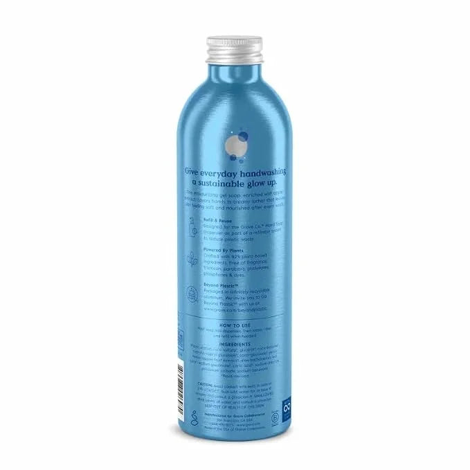 Grove Co. Gel Hand Soap (24oz) + Glass Dispenser, Lavender Blossom & Thyme