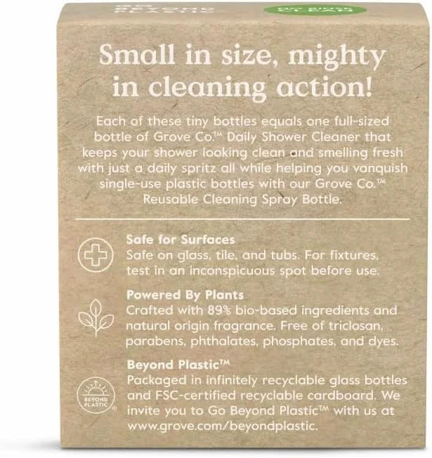 Grove Co. Daily Shower Cleaner Refill Concentrate (2 x 1 fl oz)