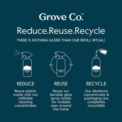 Grove Co. Floor Cleaner, 6 x 1 fl oz (Pack of 6), Orange & Rosemary