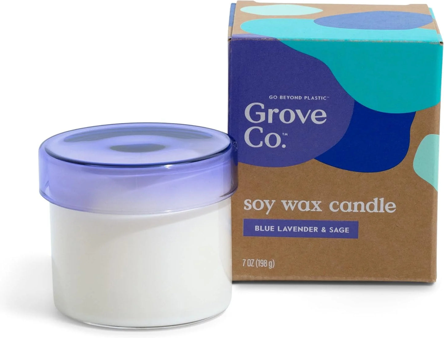 Grove Co. Soy Wax Candle, Cactus Water & Aloe, 7 oz