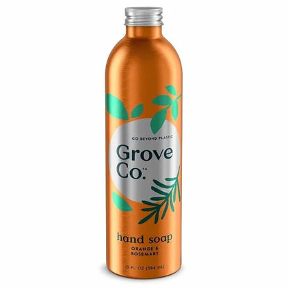 Grove Co. Gel Hand Soap (24oz) + Glass Dispenser, Lavender Blossom & Thyme