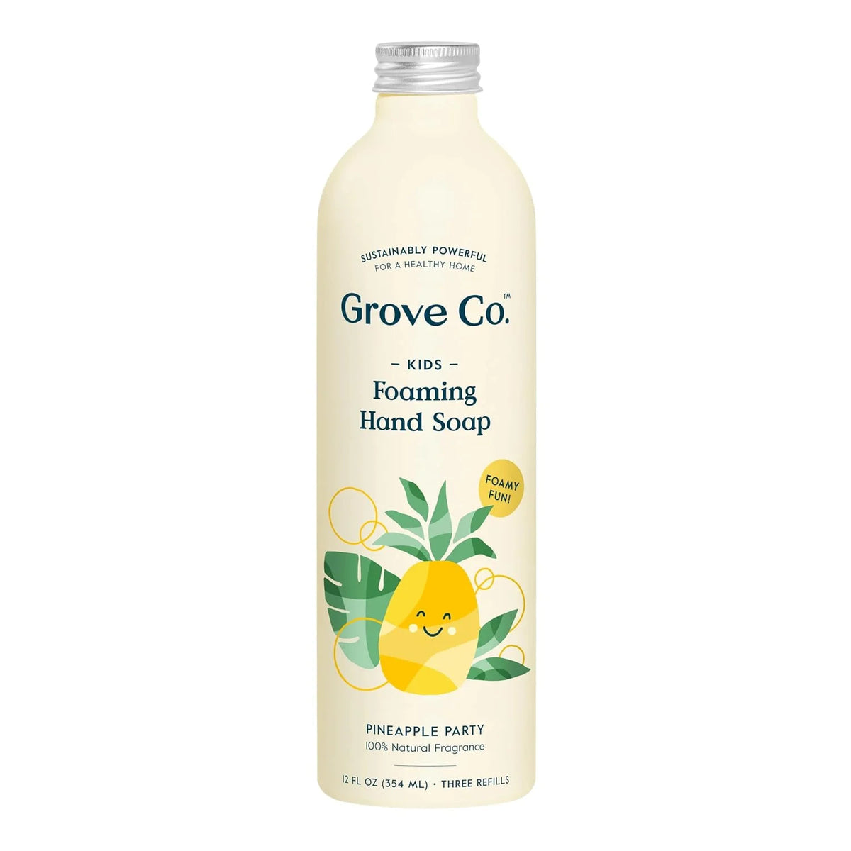 Grove Co. Foaming Hand Soap Refills, Unscented, 2 x 12 oz