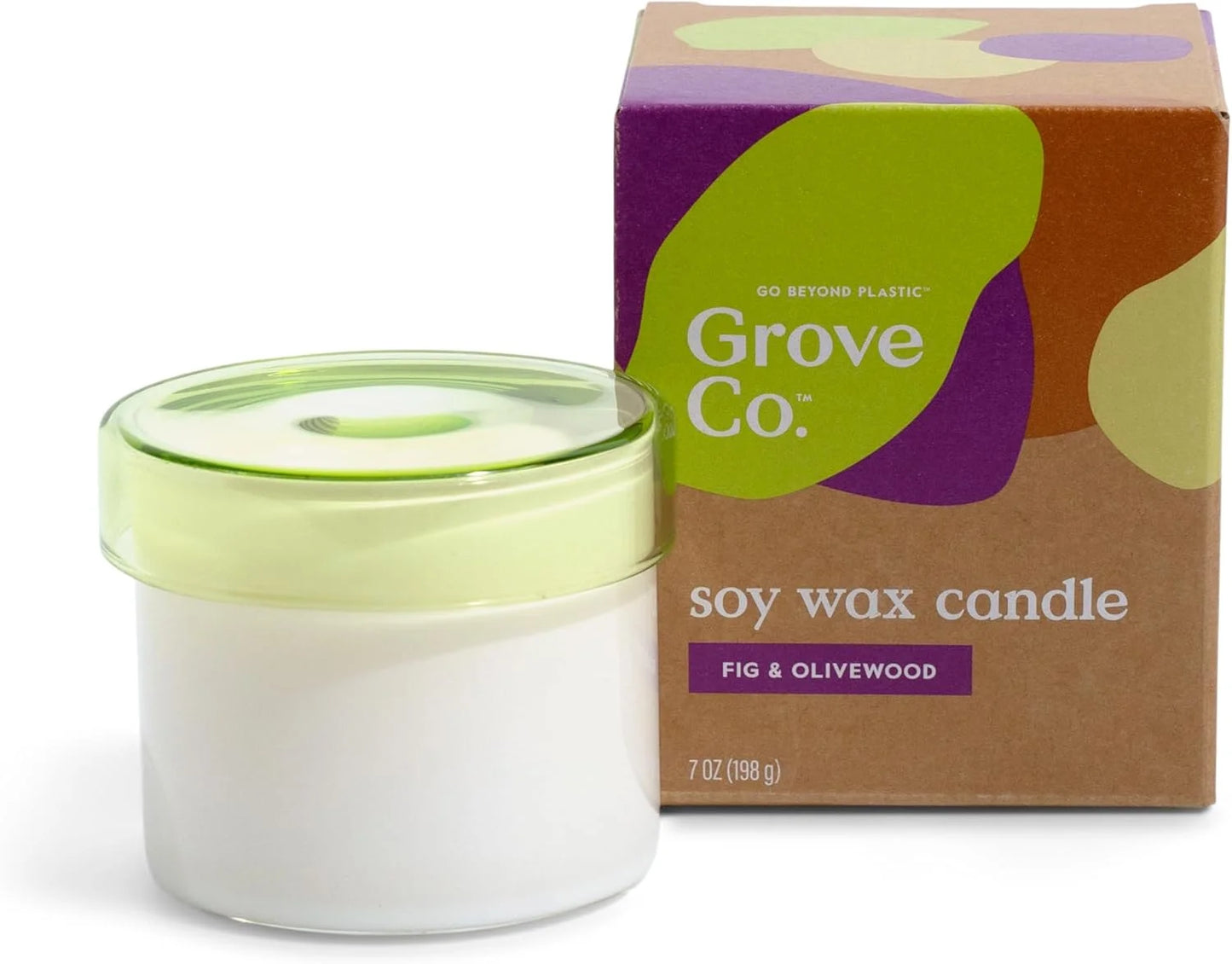 Grove Co. Soy Wax Candle, Cactus Water & Aloe, 7 oz
