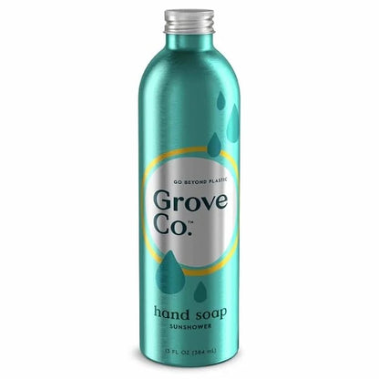 Grove Co. Gel Hand Soap (24oz) + Glass Dispenser, Lavender Blossom & Thyme