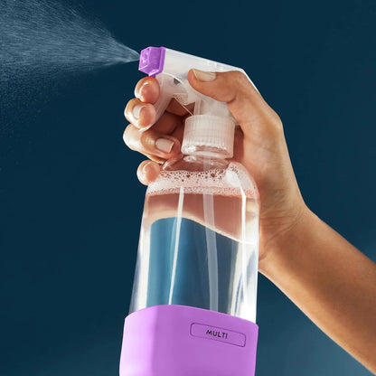 Grove Co. Refillable Glass Spray Bottle for Cleaning, 16 oz, White