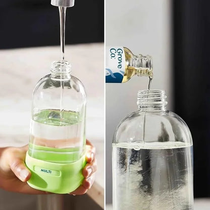 Grove Co. Refillable Glass Spray Bottle for Cleaning, 16 oz, White