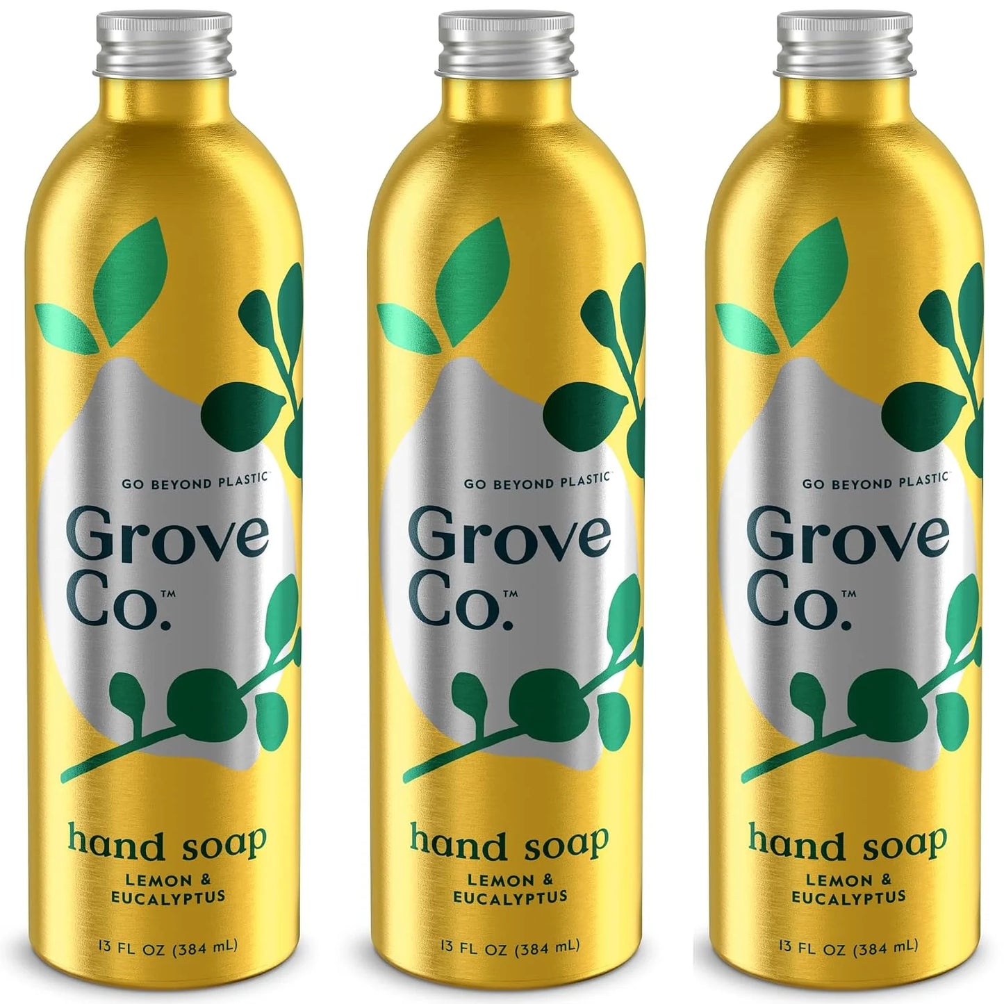 Grove Co. Gel Hand Soap (24oz) + Glass Dispenser, Lavender Blossom & Thyme