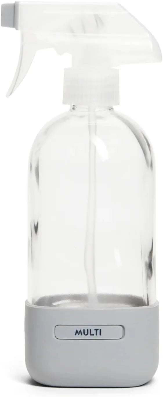 Grove Co. Refillable Glass Spray Bottle for Cleaning, 16 oz, White