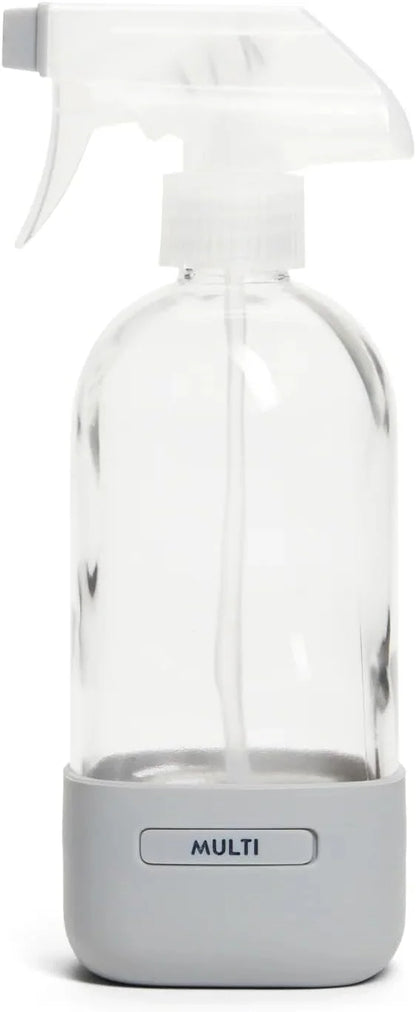 Grove Co. Refillable Glass Spray Bottle for Cleaning, 16 oz, White