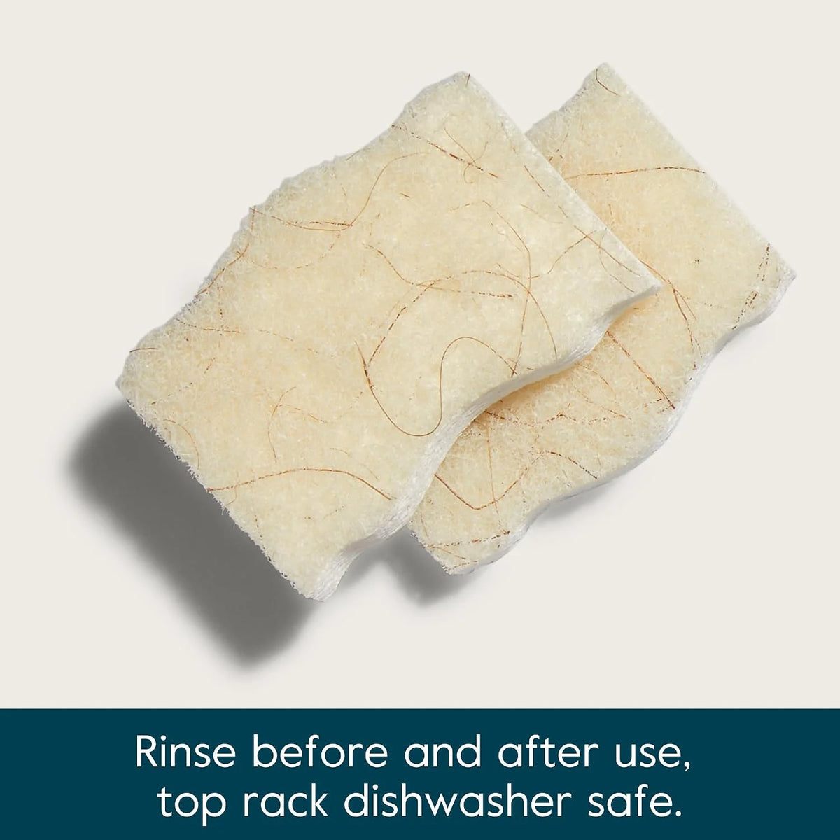 Grove Co. Coconut Scrubber Sponges, 6 Count, Dual Sided, Non-Scratch
