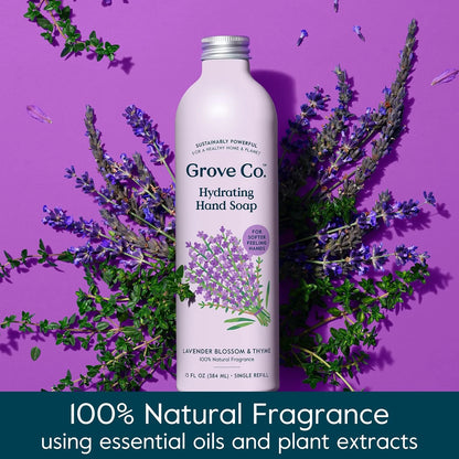 Grove Co. Gel Hand Soap Refill, Lavender Blossom & Thyme, 3 x 13 fl oz
