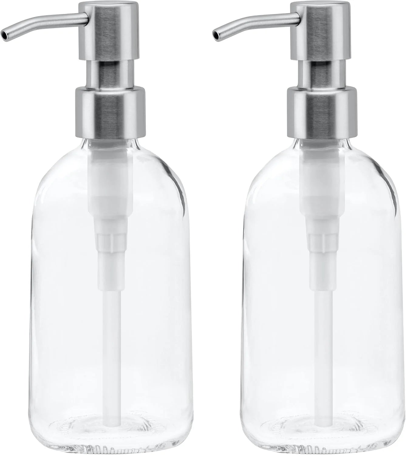 Grove Co. Gel Hand Soap Dispenser, 2 x 13.5 oz Glass Bottles