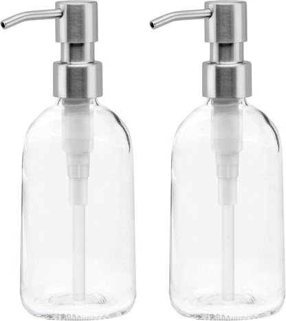 Grove Co. Gel Hand Soap Dispenser, 2 x 13.5 oz Glass Bottles