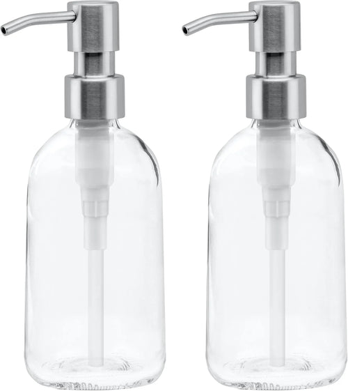 Grove Co. Gel Hand Soap Dispenser, 2 x 13.5 oz Glass Bottles