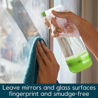 Grove Co. Glass Cleaner Concentrate, 2 x 1fl oz Refills, Sea Spray