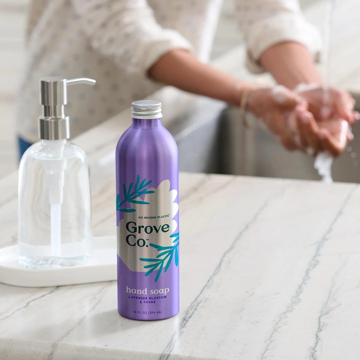 Grove Co. Gel Hand Soap Refill, Lavender Blossom & Thyme, 3 x 13 fl oz