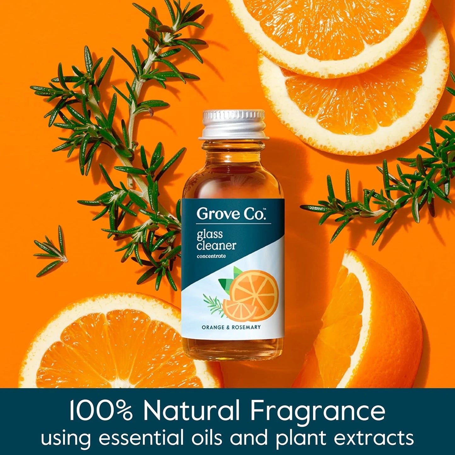 Grove Co. Glass Cleaner Concentrate, 2 x 1fl oz Refills, Sea Spray