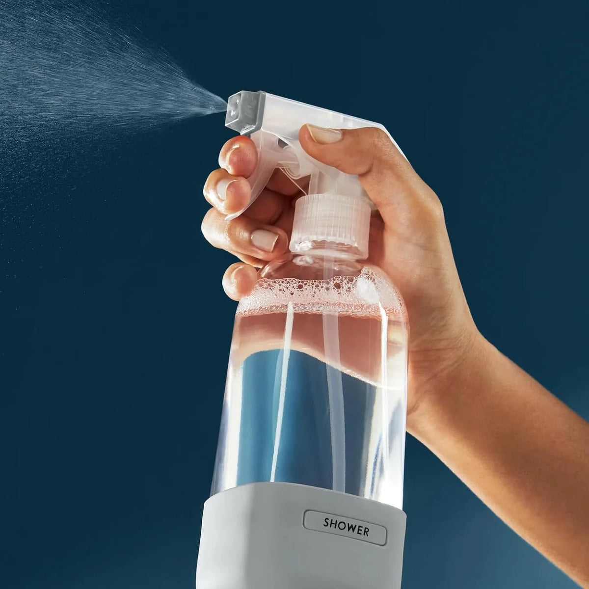 Grove Co. Refillable Glass Spray Bottle for Cleaning, 16 oz, White