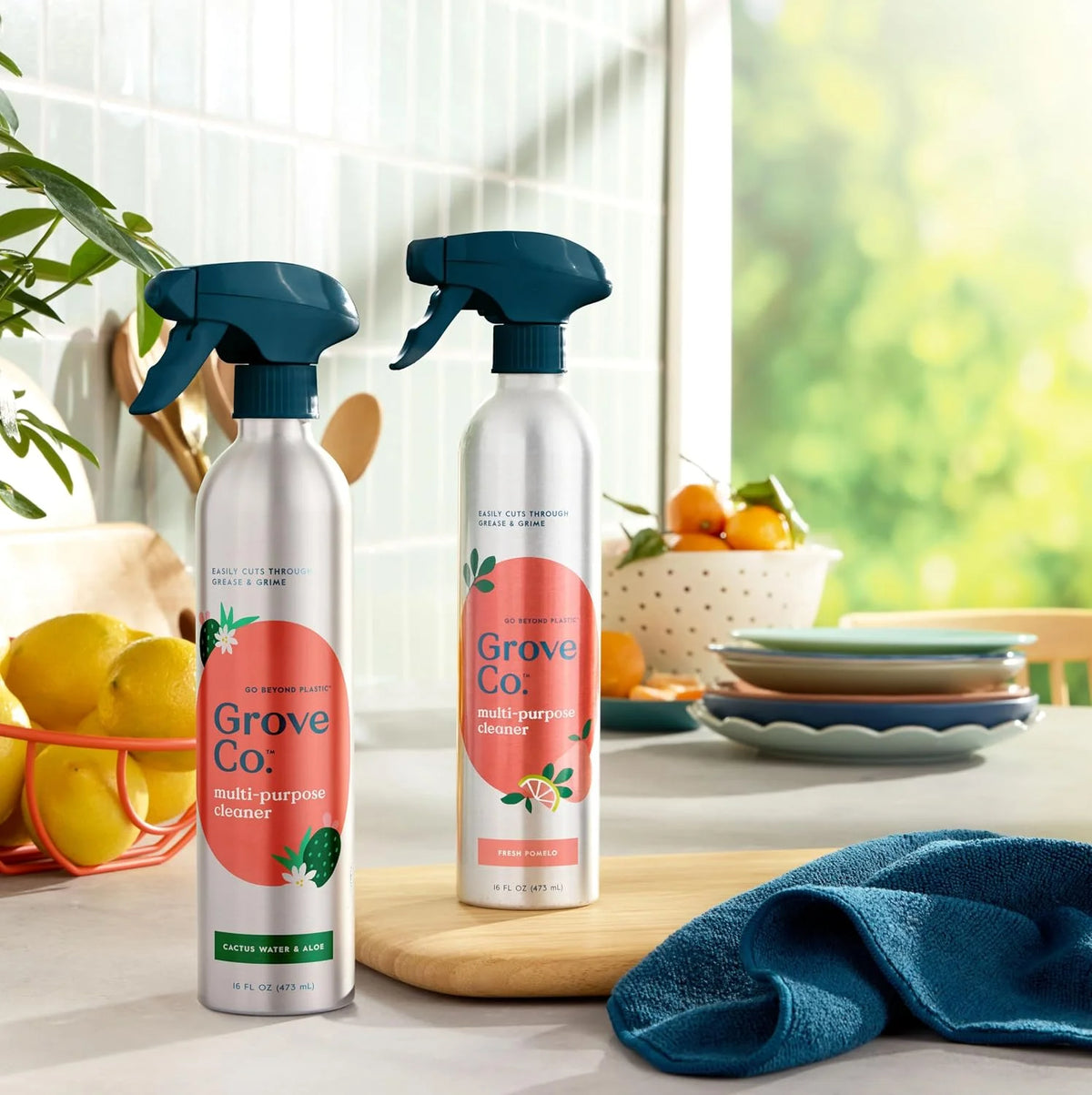 Grove Co. Multi-Purpose Cleaner Spray, Cactus Water & Aloe, 16 Fl Oz