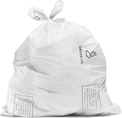 Grove Co. 100% Recycled Plastic Small Trash Bags, 4 Gallon, 20 Count