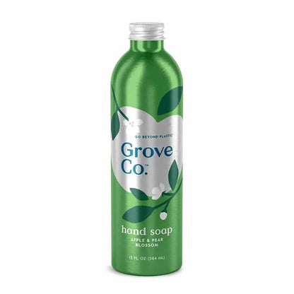 Grove Co. Gel Hand Soap (24oz) + Glass Dispenser, Lavender Blossom & Thyme