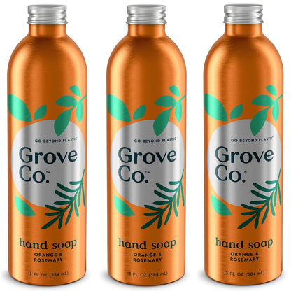 Grove Co. Gel Hand Soap Refill, Lavender Blossom & Thyme, 3 x 13 fl oz