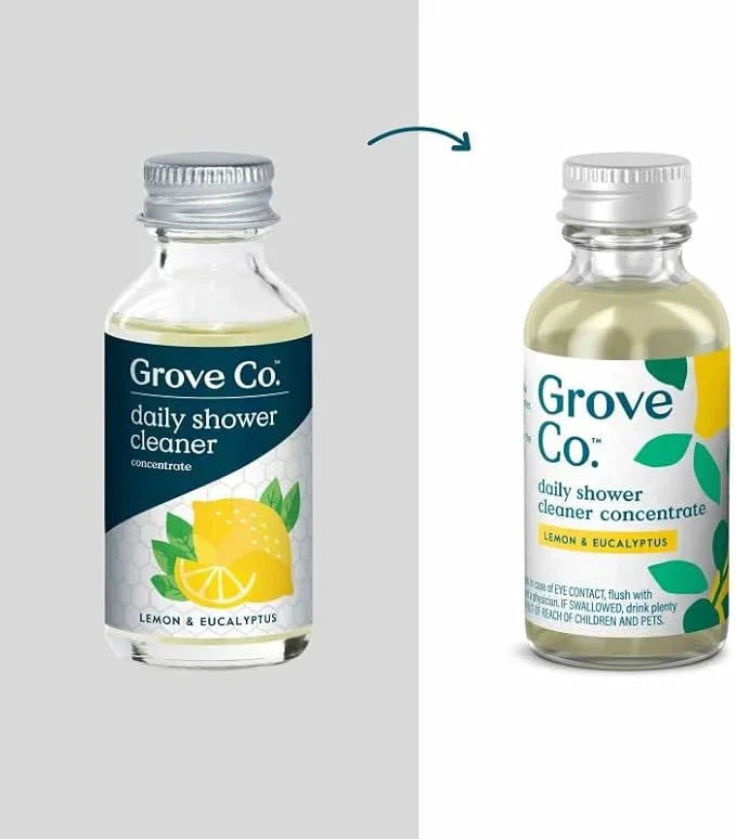 Grove Co. Daily Shower Cleaner Refill Concentrate (2 x 1 fl oz)