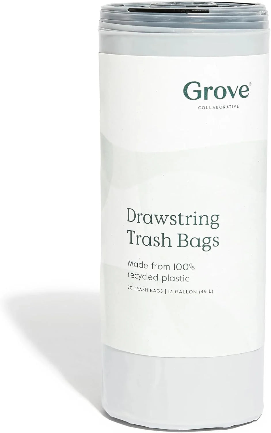 Grove Co. 100% Recycled Plastic Small Trash Bags, 4 Gallon, 20 Count